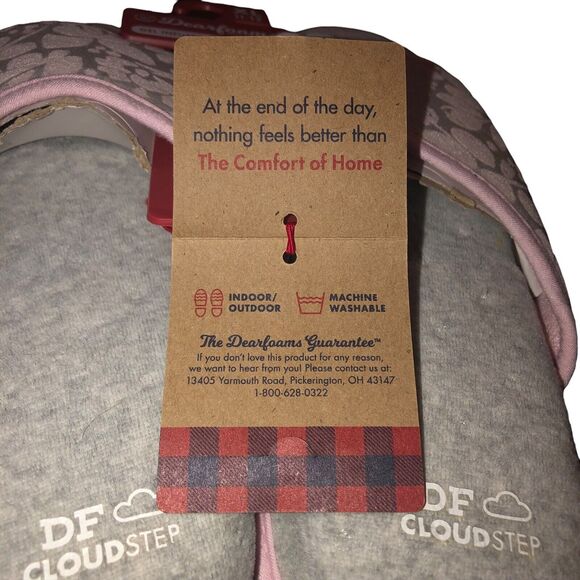 Dearfoams Cloud Step Slippers Women’s XL 11-12 Slide Chalk Pink Washable Comfort - Picture 8 of 13